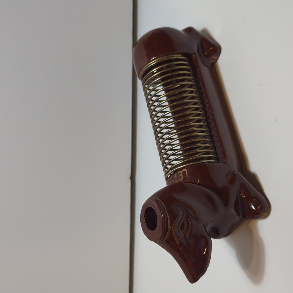 Vintage Dachshund weenie dog letter holder pencil pen holder made in Japan